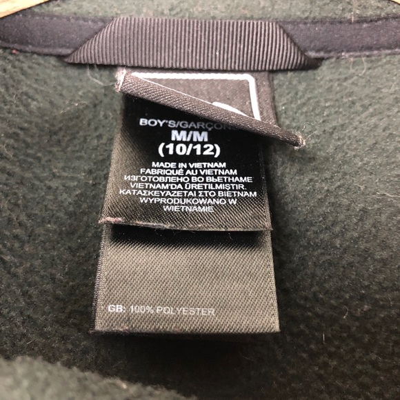 The North Face Boys 10/12 Black Fleece Jacket - Picture 4 of 7